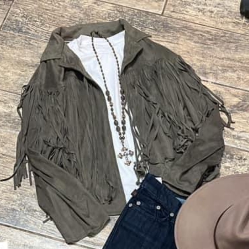 Umgee fringe light jacket